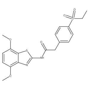 N-(4,7-dimethoxybenzo[d]thiazol-2-yl)-2-(4-(ethylsulfonyl)phenyl)acetamide Structure