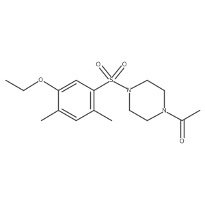 1-[4-(5-Ethoxy-2,4-dimethylbenzenesulfonyl)piperazin-1-yl]ethan-1-one Structure