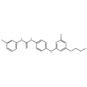 1-(3-Fluorophenyl)-3-(4-((2-methyl-6-propoxypyrimidin-4-yl)amino)phenyl)urea Structure