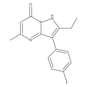 2-Ethyl-3-(4-fluorophenyl)-5-methylpyrazolo[1,5-a]pyrimidin-7-ol Structure