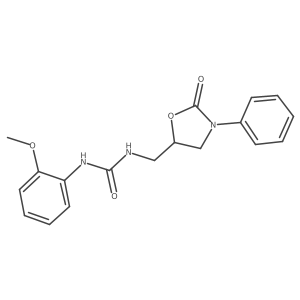 1-(2-Methoxyphenyl)-3-((2-oxo-3-phenyloxazolidin-5-yl)methyl)urea Structure