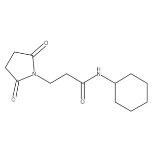 N-cyclohexyl-3-(2,5-dioxopyrrolidin-1-yl)propanamide Structure
