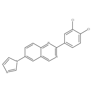 2-(3,4-Dichlorophenyl)-6-imidazol-1-ylquinazoline Structure