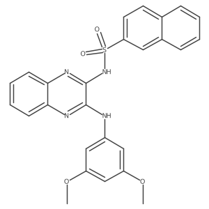 n-(3-(3,5-Dimethoxyphenylamino)quinoxalin-2-yl)naphthalene-2-sulfonamide Structure