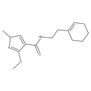 N-(2-(cyclohex-1-en-1-yl)ethyl)-3-methoxy-1-methyl-1H-pyrazole-4-carboxamide Structure