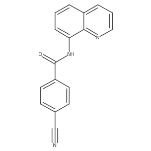 4-cyano-N-(quinolin-8-yl)benzamide Structure