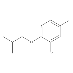 2-Bromo-4-fluoro-1-isobutoxybenzene结构式