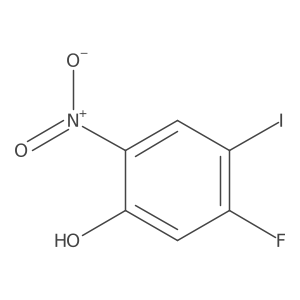 5-Fluoro-4-iodo-2-nitrophenol Structure