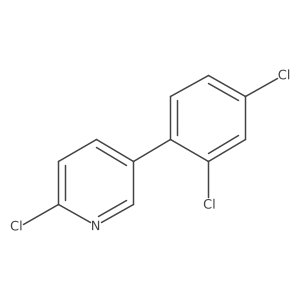 2-Chloro-5-(2,4-dichlorophenyl)pyridine Structure