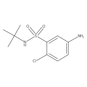 5-Amino-N-(tert-butyl)-2-chlorobenzenesulfonamide结构式