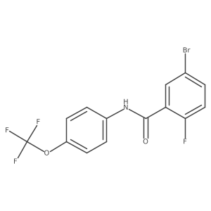 5-bromo-2-fluoro-N-(4-(trifluoromethoxy)phenyl)benzamide Structure