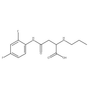 4-((2,4-Difluorophenyl)amino)-4-oxo-2-(propylamino)butanoic acid Structure