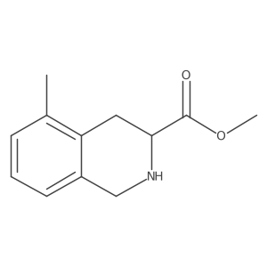 Methyl 5-methyl-1,2,3,4-tetrahydroisoquinoline-3-carboxylate结构式