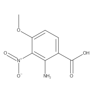 2-Amino-4-methoxy-3-nitrobenzoic acid结构式