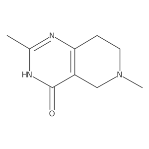 2,6-dimethyl-3H,4H,5H,6H,7H,8H-pyrido[4,3-d]pyrimidin-4-one结构式