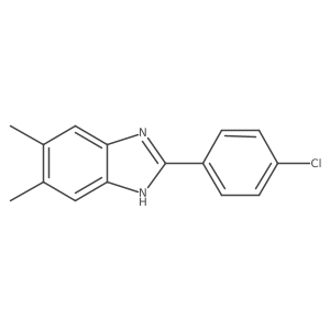 2-(4-Chlorophenyl)-5,6-dimethyl-1H-benzo[d]imidazole结构式