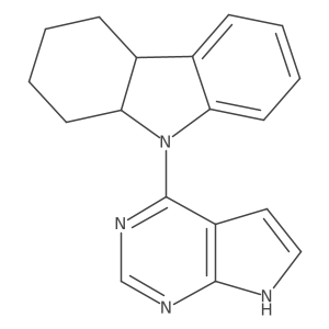 9-(7H-pyrrolo[2,3-d]pyrimidin-4-yl)-2,3,4,4a,9,9a-hexahydro-1H-carbazole Structure
