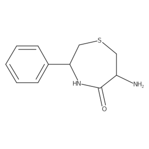 (3R,6R)-6-amino-3-phenyl-1,4-thiazepan-5-one Structure