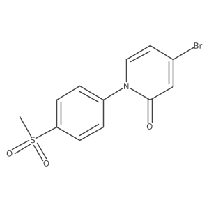 4-bromo-1-(4-(methylsulfonyl)phenyl)pyridin-2(1H)-one Structure