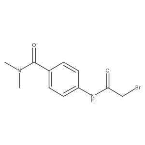 4-[(2-Bromoacetyl)amino]-N,N-dimethylbenzamide Structure