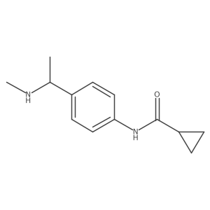 N-{4-[1-(methylamino)ethyl]phenyl}cyclopropanecarboxamide结构式