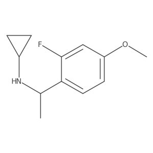 N-[1-(2-fluoro-4-methoxyphenyl)ethyl]cyclopropanamine结构式