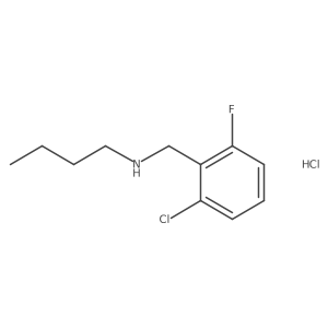 Butyl[(2-chloro-6-fluorophenyl)methyl]amine hydrochloride结构式