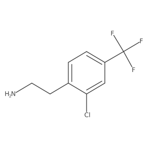 2-(2-Chloro-4-(trifluoromethyl)phenyl)ethanamine Structure