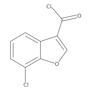 7-Chloro-3-benzofurancarbonyl chloride结构式