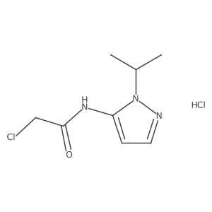 2-chloro-N-(1-isopropyl-1H-pyrazol-5-yl)acetamide hydrochloride Structure