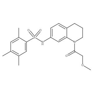 N-(1-(2-methoxyacetyl)-1,2,3,4-tetrahydroquinolin-7-yl)-2,4,5-trimethylbenzenesulfonamide结构式