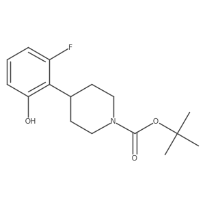 Tert-butyl 4-(2-fluoro-6-hydroxyphenyl)piperidine-1-carboxylate Structure