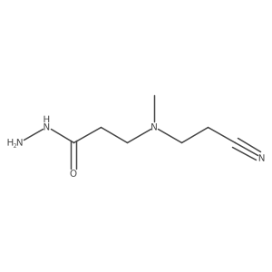 N-(2-Cyanoethyl)-N-methyl-I(2)-alanine hydrazide结构式