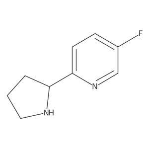 5-Fluoro-2-(pyrrolidin-2-yl)pyridine Structure
