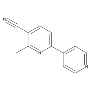 2-Methyl-6-pyridin-4-ylpyridine-3-carbonitrile Structure