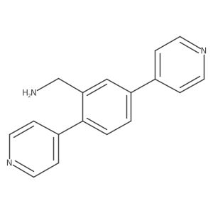 (2,5-Dipyridin-4-ylphenyl)methanamine Structure