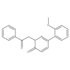 6-(2-methoxyphenyl)-2-(2-oxo-2-phenylethyl)pyridazin-3(2H)-one Structure
