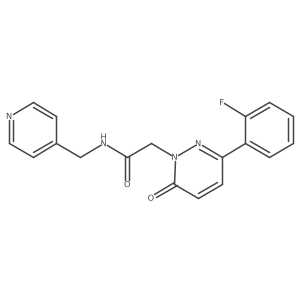 2-[3-(2-fluorophenyl)-6-oxo-1(6H)-pyridazinyl]-N-(4-pyridinylmethyl)acetamide结构式
