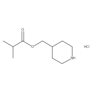 4-Piperidinylmethyl 2-methylpropanoate hydrochloride结构式