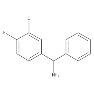(3-Chloro-4-fluorophenyl)(phenyl)methanamine Structure