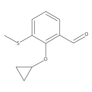 2-Cyclopropoxy-3-(methylthio)benzaldehyde Structure