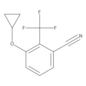3-Cyclopropoxy-2-(trifluoromethyl)benzonitrile结构式