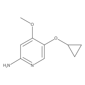 5-Cyclopropoxy-4-methoxypyridin-2-amine结构式