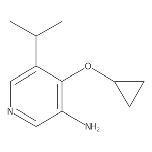 4-Cyclopropoxy-5-isopropylpyridin-3-amine结构式