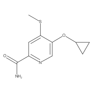 5-Cyclopropoxy-4-(methylthio)picolinamide结构式
