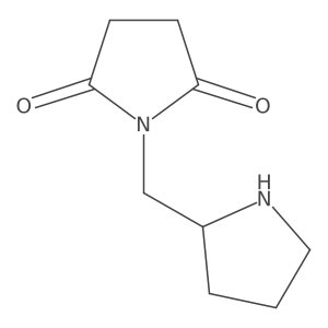 1-(Pyrrolidin-2-ylmethyl)pyrrolidine-2,5-dione Structure