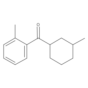 (3-Methylcyclohexyl)(2-methylphenyl)methanone结构式