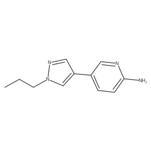 5-(1-Propyl-1H-pyrazol-4-yl)pyridin-2-amine Structure