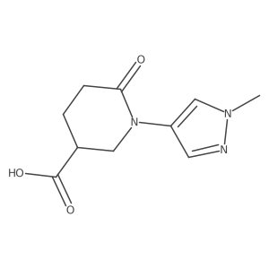 1-(1-methyl-1H-pyrazol-4-yl)-6-oxopiperidine-3-carboxylic acid Structure