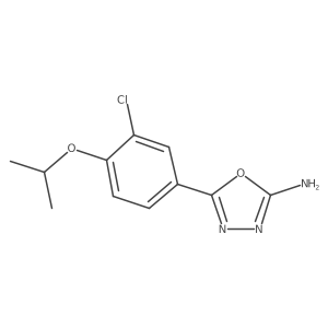 5-{3-Chloro-4-[(1-methylethyl)oxy]phenyl}-1,3,4-oxadiazol-2-amine Structure